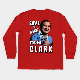 Save the neck for me clark V.3 Kids Long Sleeve T-Shirt